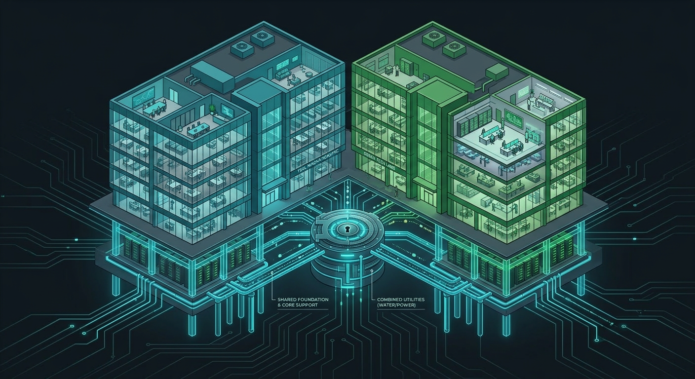 Multi-tenant platform architecture diagram